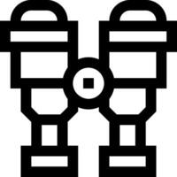 Binoculars icon illustration vector