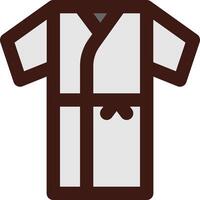 A robe icon on a white background vector