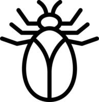 A black and white illustration of a tick vector