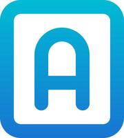 The a app icon vector