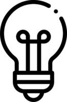 Light bulb icon vector