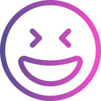 A smiley face with a purple and pink background vector