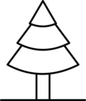 Christmas tree coloring pages vector