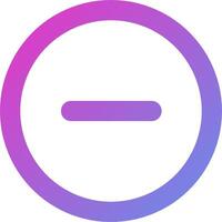 A purple and pink circle with an arrow in it vector