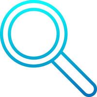 A magnifying glass icon on a white background vector