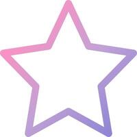 A star icon with a purple and pink gradient vector