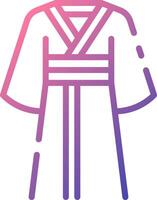 A kimono icon on a white background vector
