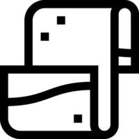 A black and white icon of a wallet vector