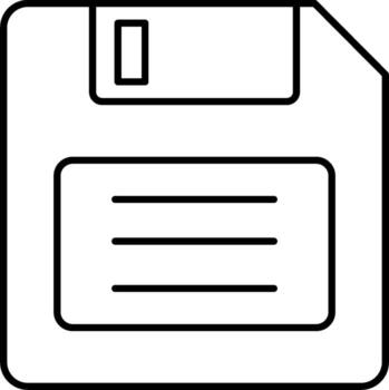 un flexible disco icono en un blanco antecedentes vector