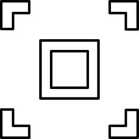 A square with four squares in it vector