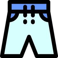 A blue and white pair of pants vector