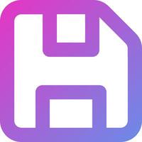 A purple and pink icon with the letter h vector