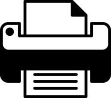 Printer icon on white background vector