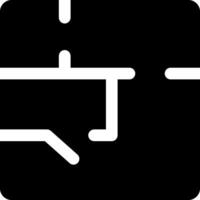 A black and white icon of a person walking vector