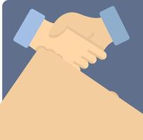 Two hands shaking hands over a piece of paper vector