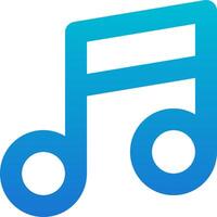 The music note icon vector
