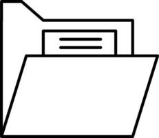 File folder icon vector