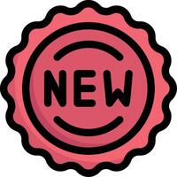 A new stamp with the word new in it vector