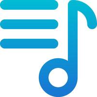 The music note icon vector
