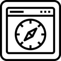A black and white icon of a clock vector