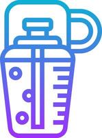 A blue and purple icon of a blender vector