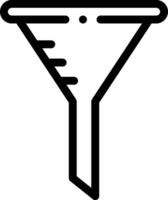 A funnel icon on a white background vector