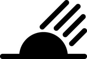 A black and white image of a hat with a sun vector