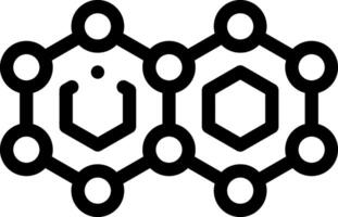A black and white image of a hexagon vector
