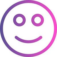 A smiley face with a purple and pink background vector