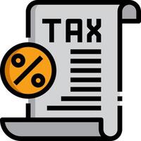 Tax return icon vector