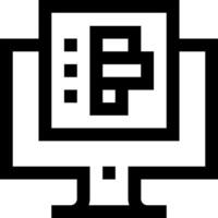 A computer monitor with a keyboard and mouse vector