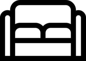 A black and white image of a couch vector