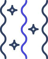 A blue and white pattern with a star and a line vector