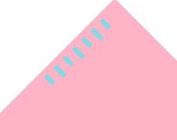 A pink triangle with blue lines on it vector