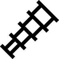 A ladder with a black and white background vector