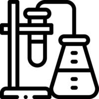 A black and white illustration of a laboratory vector