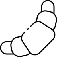 A black and white drawing of a heart vector