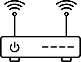 A wifi router icon on a white background vector