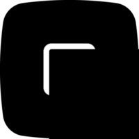 A square with a square in the middle vector