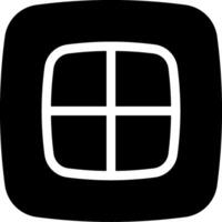 A square icon with four squares in it vector