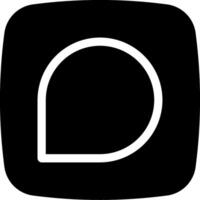 A black and white logo with a circle in the middle vector