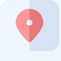 A map pin icon on a white background vector
