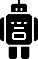 A robot icon on a white background vector