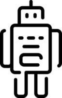 A robot icon on a white background vector