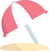 Beach umbrella clipart vector