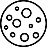 A black and white circle with circles inside vector