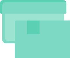 A green folder with a white background vector