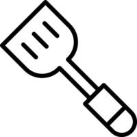 A barbecue spatula icon on a white background vector