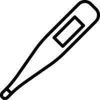 A thermometer icon on a white background vector