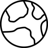 A black and white drawing of a globe vector
